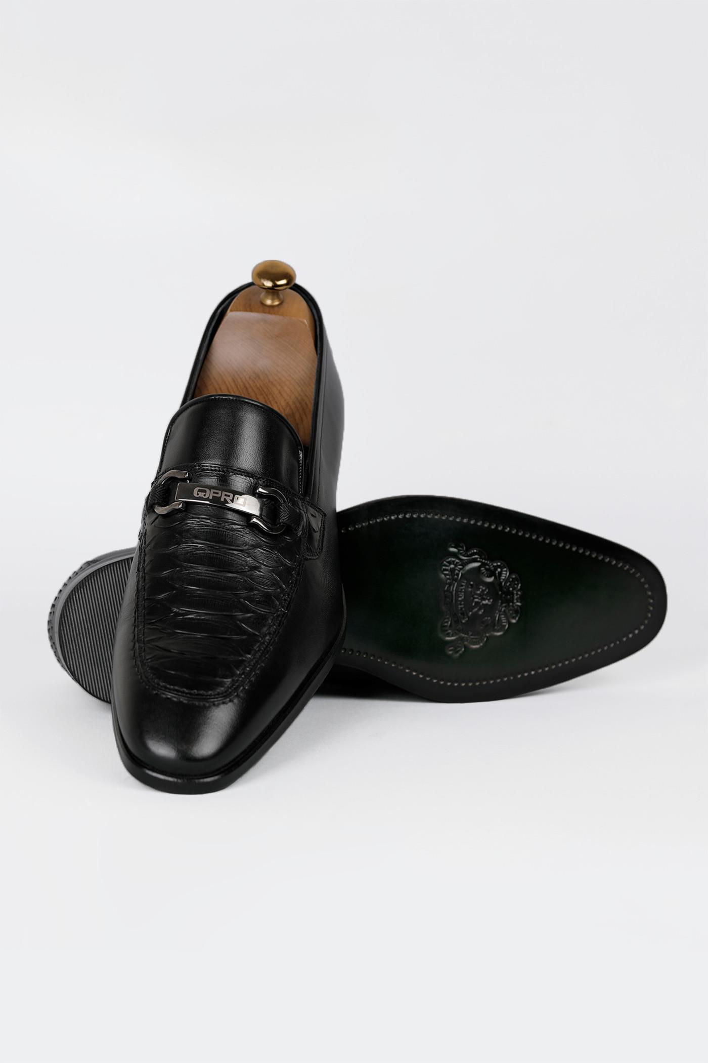 کفش چرمی پوست مار 980007 PRO